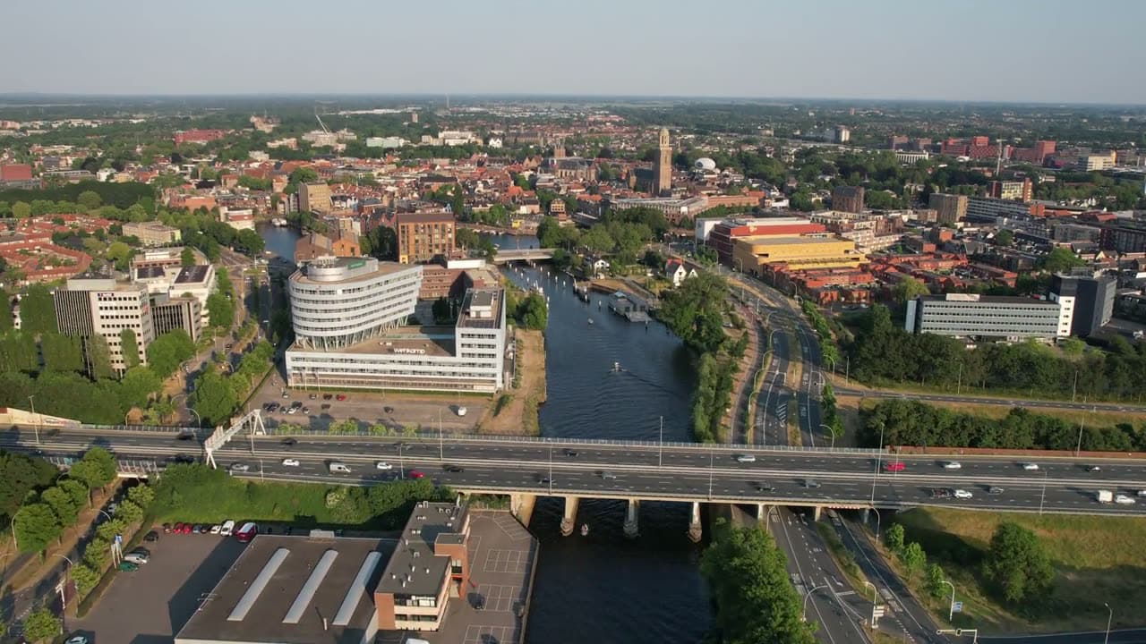 Zwolle vanuit de lucht
